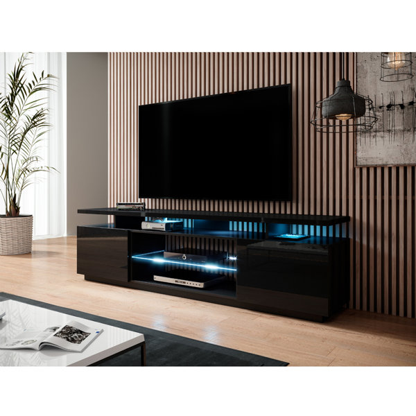 Black High Gloss Tv Stand Wayfair